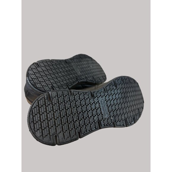 Skechers Size 12 Mens Black Synthetic Slip-Resistant Work Loafers - Picture 9 of 16